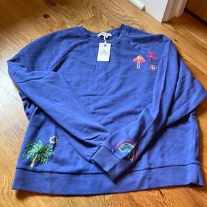 Marine Layer Claire embroidered sweatshirt